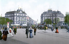 Berliner Alexanderplatz um 1900 Berlin Mitte Zentrum Centrum Stadtmitte Innenstadt City